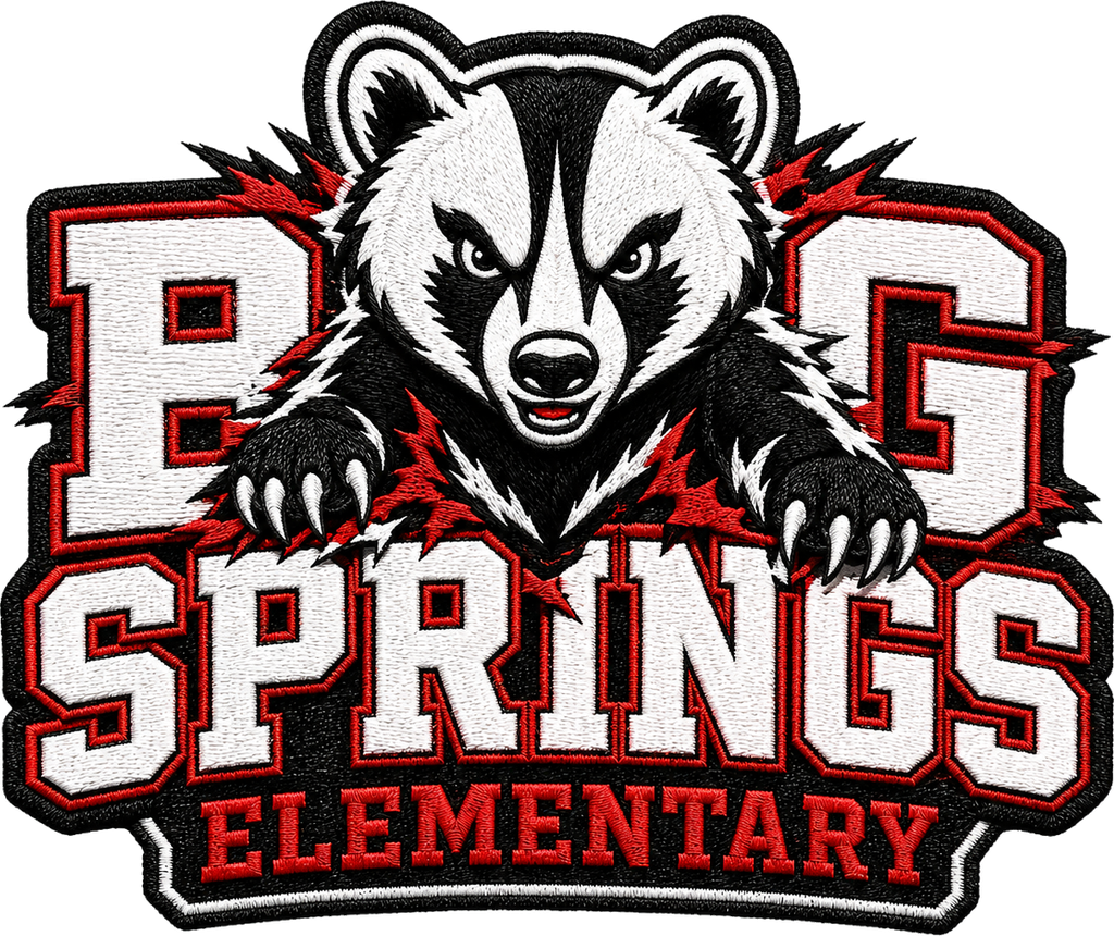 Big Springs Elementary badger logo